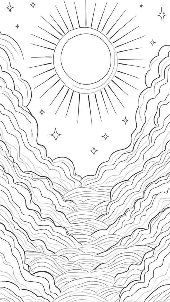 day 1 of creation coloring pages